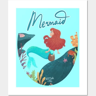 Mermaid Posters and Art